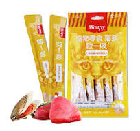 تشویقی بستنی گربه ونپی طعم صدف و ماهی تن 5 عددی